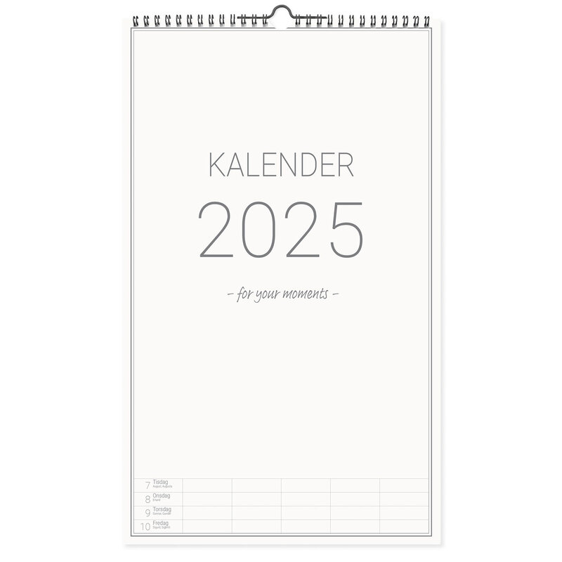 Familjekalender vägg 2025 Clean