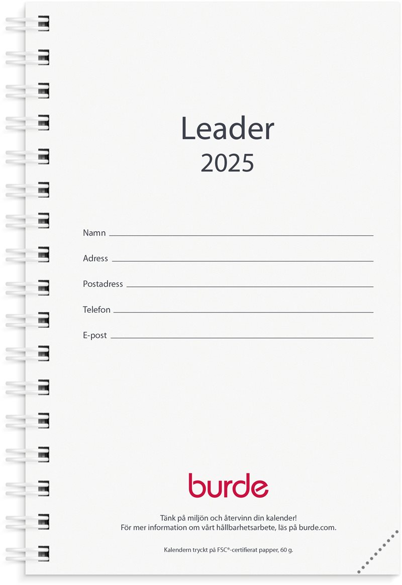 Kalender 2025 Leader refill