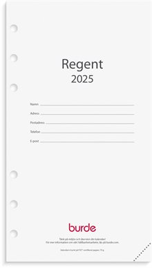 Kalender 2025 Regent kalendersats